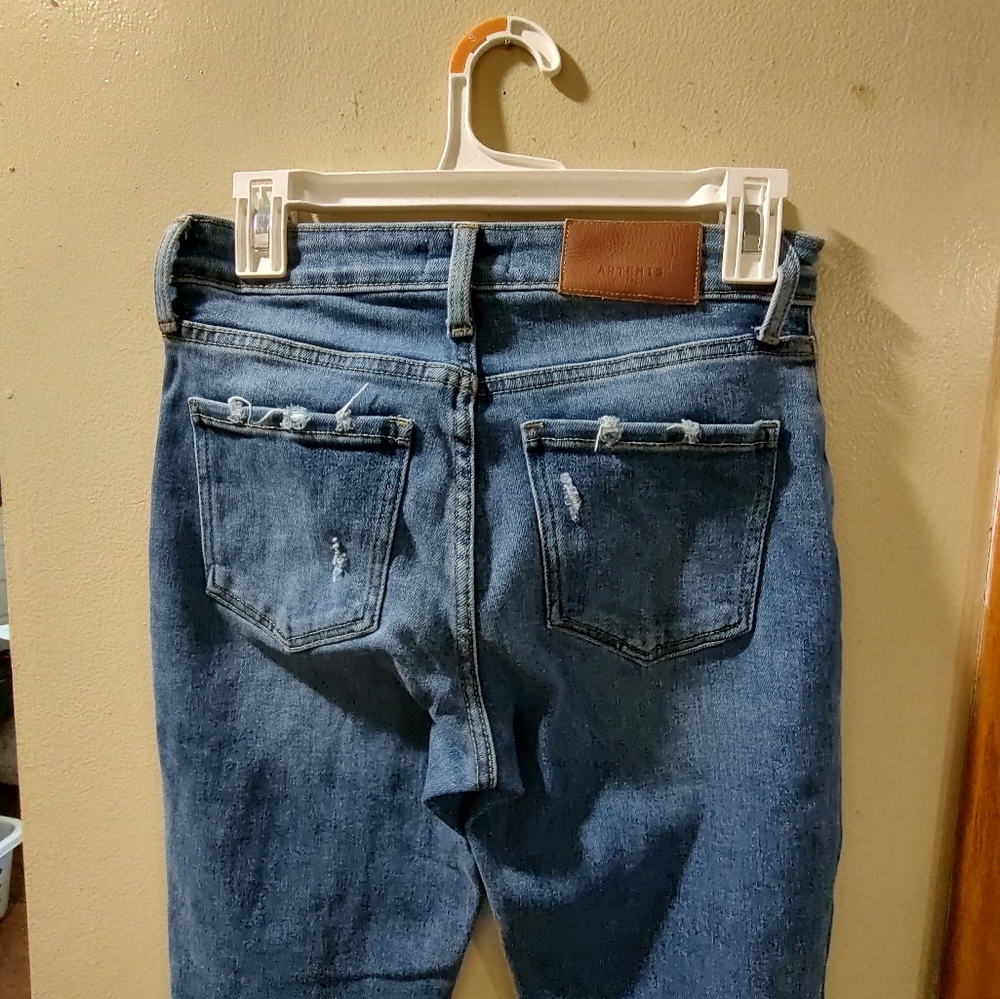 Artemis Design Co Blue Straight Leg Jeans - Picture 2 of 5